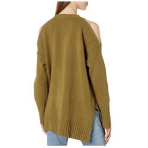 Bcbg Maxazria Steffe Gold Lambswool Blend
Cold Shoulder Knit Sweater Chunky XS - Picture 2 of 8